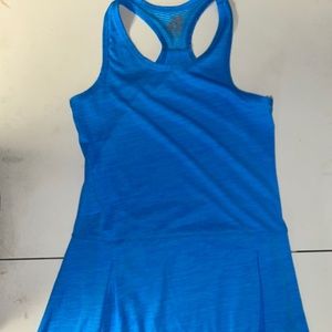 Blue sleeveless dress